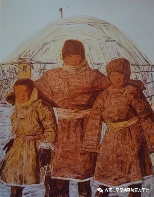 内蒙古草原油画院画家燕小军油画作品