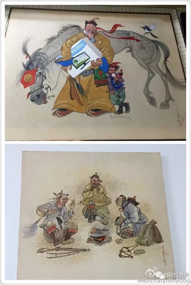 蒙古画家都仁图古斯作品欣赏