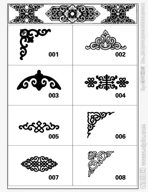 【he ugalj】蒙古族民间图案艺术_蒙古图案_蒙古元素