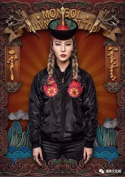 一组有着浓郁蒙古民族风格的插画作品