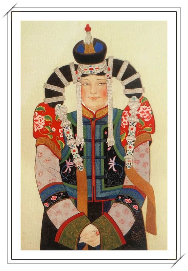 民族艺术蒙古风格绘画作品画笔下的民族风
