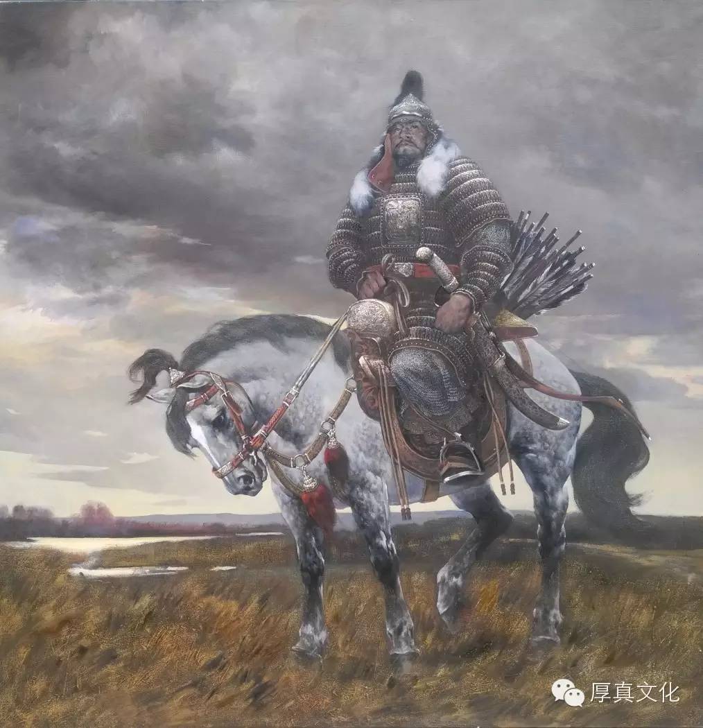 anu美图大师那顺孟和油画作品再现蒙古帝国