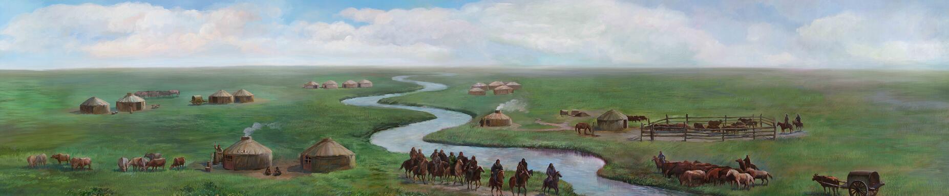 中世纪的蒙古游牧民族图片