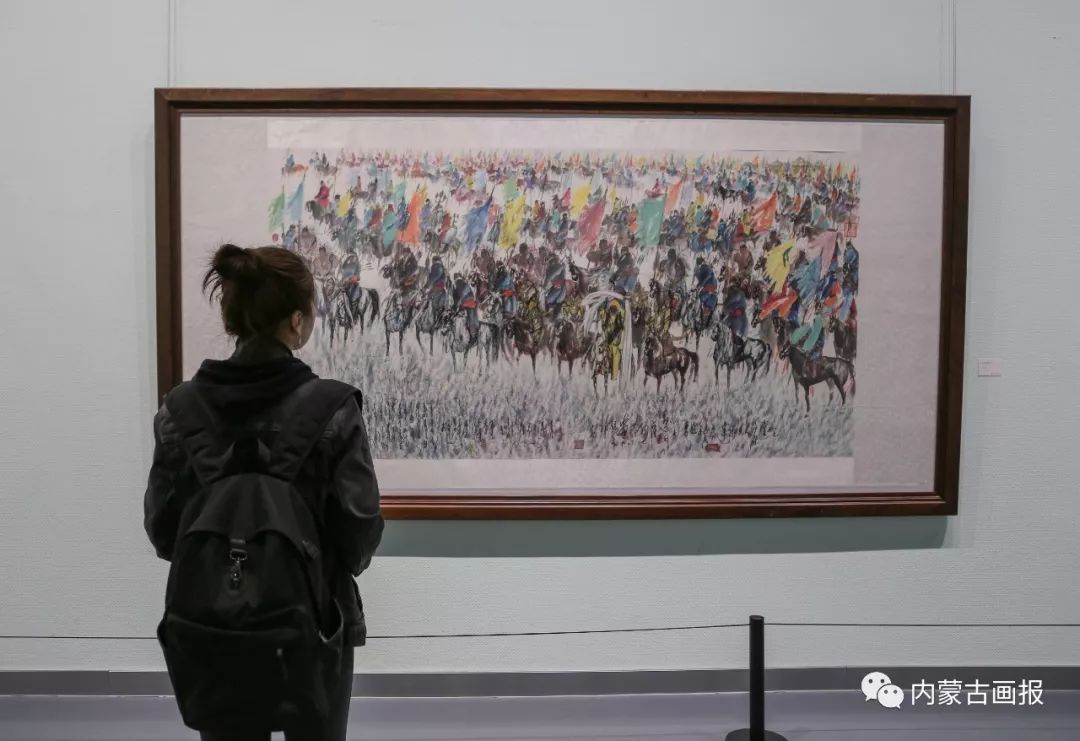 牧野神韵萨纳巴特尔书画作品展在内蒙古美术馆开展