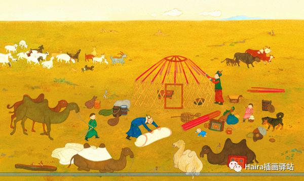 绘本赏析| 来自外蒙古的绘本《小图雅搬家》 第4张