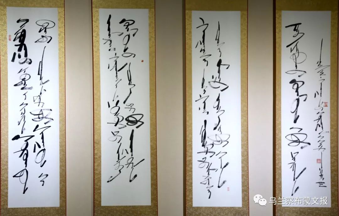 《蒙古文化魂宝——巴图巴雅尔蒙古文书法展》在呼和浩特举办 第24张