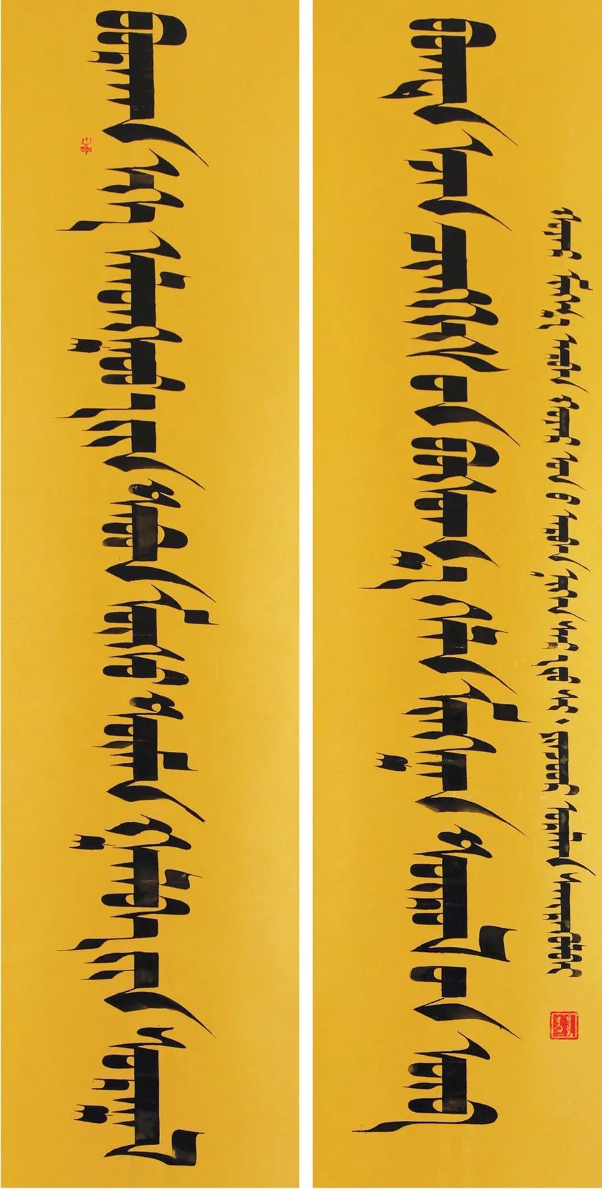 周五展 | 蒙古文书法家席•银柱印象 第9张 周五展 | 蒙古文书法家席•银柱印象 第9张