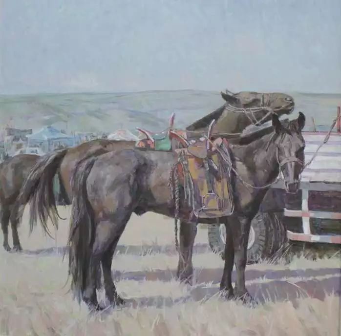 蒙古马  内蒙古当代美术作品微展(一) 第9张 蒙古马  内蒙古当代美术作品微展(一) 第9张