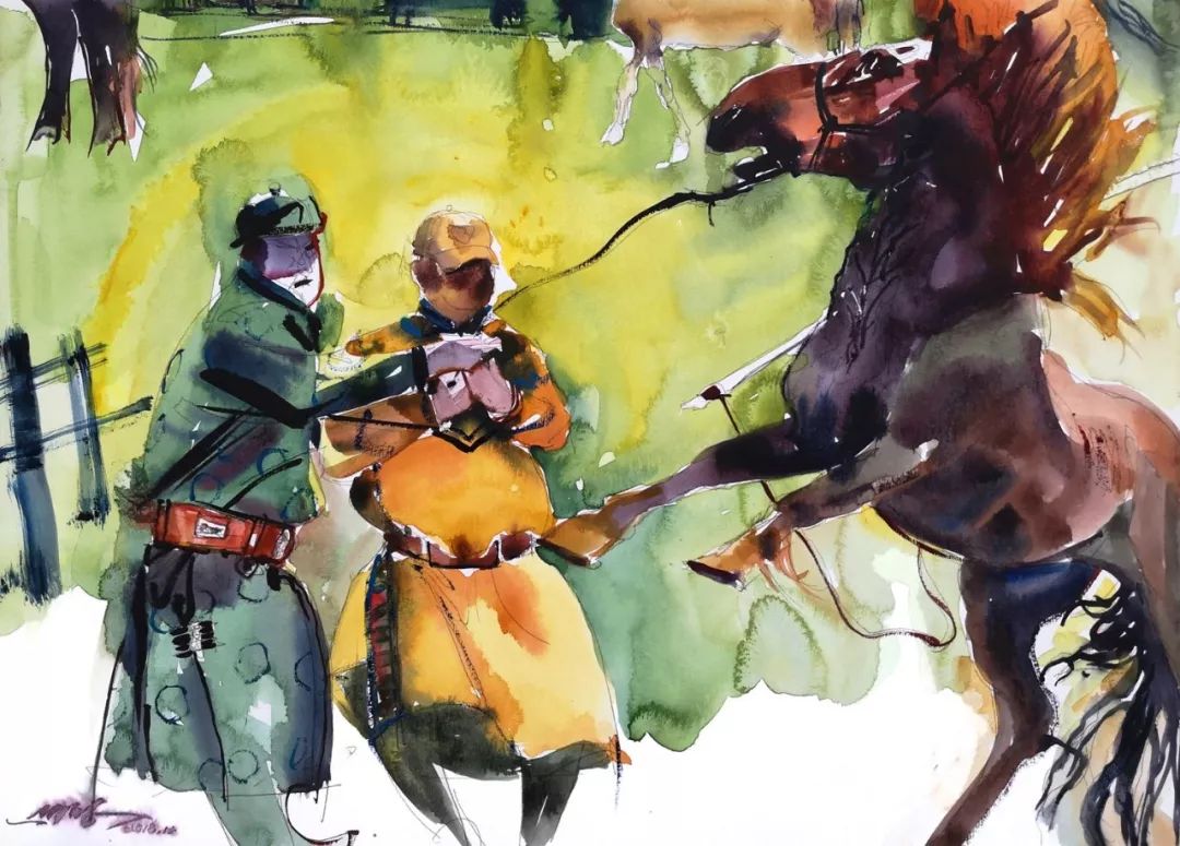 蒙古马  内蒙古当代美术作品微展(一) 第15张 蒙古马  内蒙古当代美术作品微展(一) 第15张