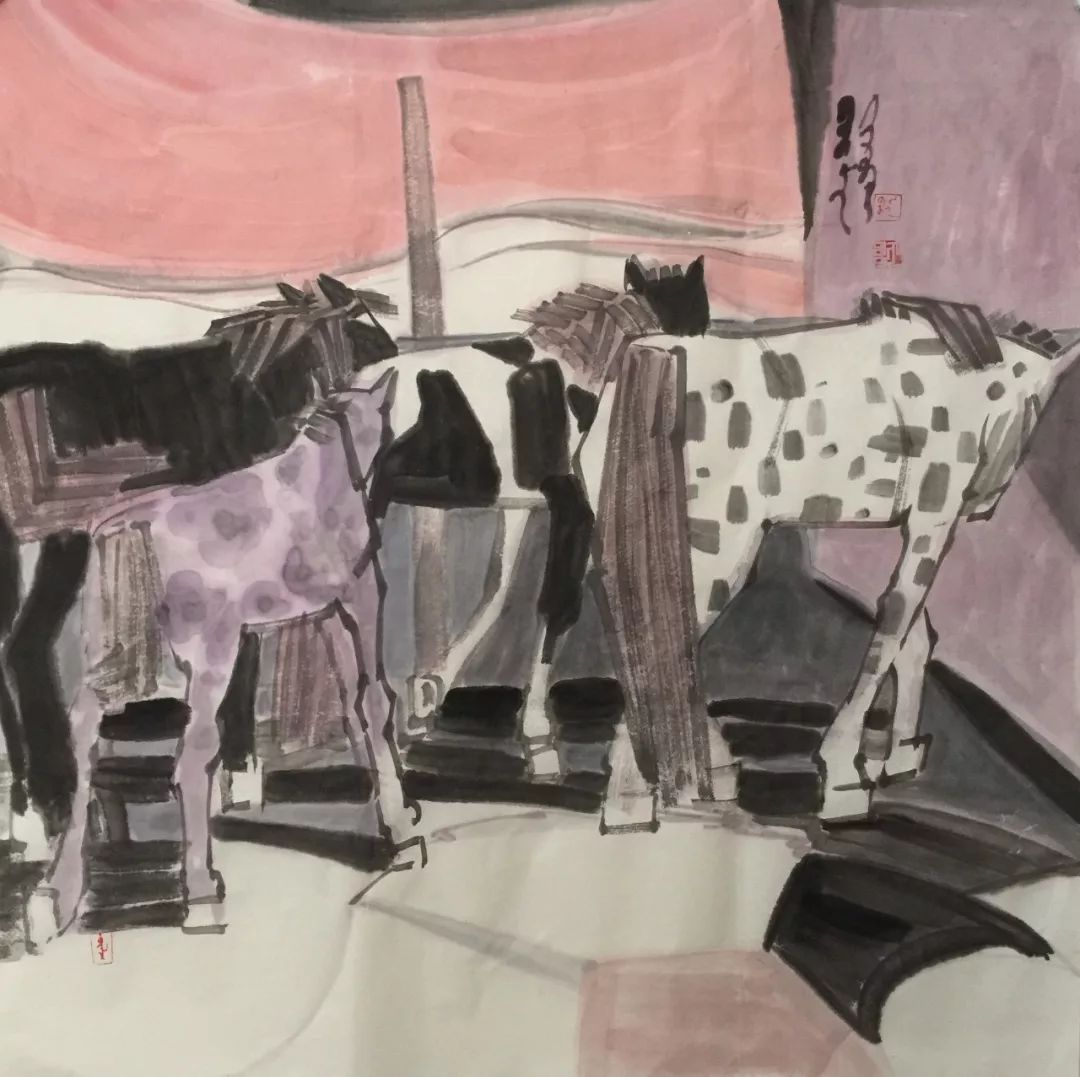 蒙古马 内蒙古当代美术作品微展(二) 第2张 蒙古马 内蒙古当代美术作品微展(二) 第2张