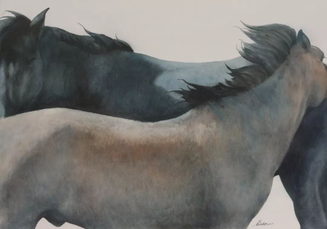 蒙古马  内蒙古当代美术作品微展(三) 第4张 蒙古马  内蒙古当代美术作品微展(三) 第4张