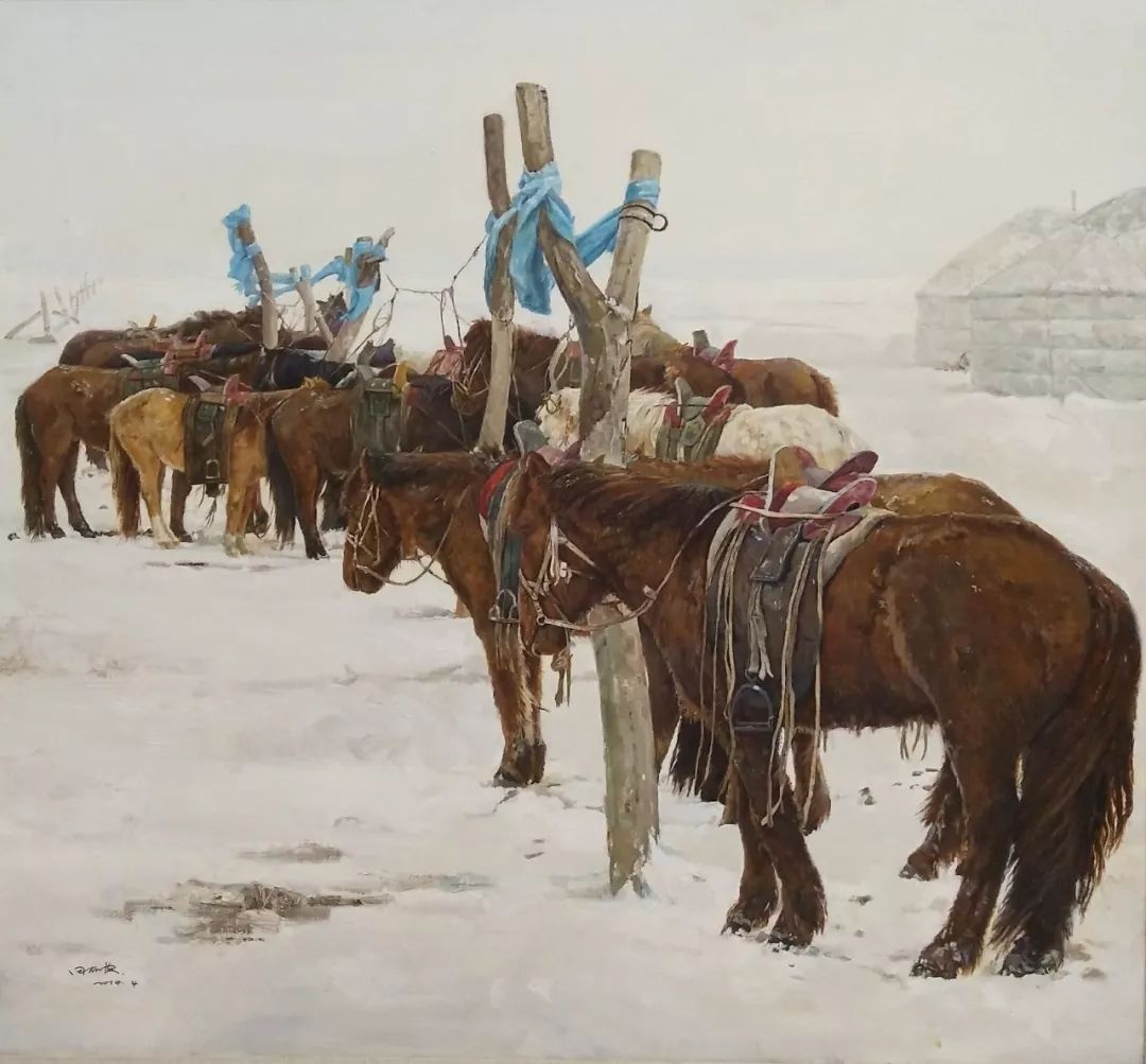 蒙古马  内蒙古当代美术作品微展(三) 第14张 蒙古马  内蒙古当代美术作品微展(三) 第14张