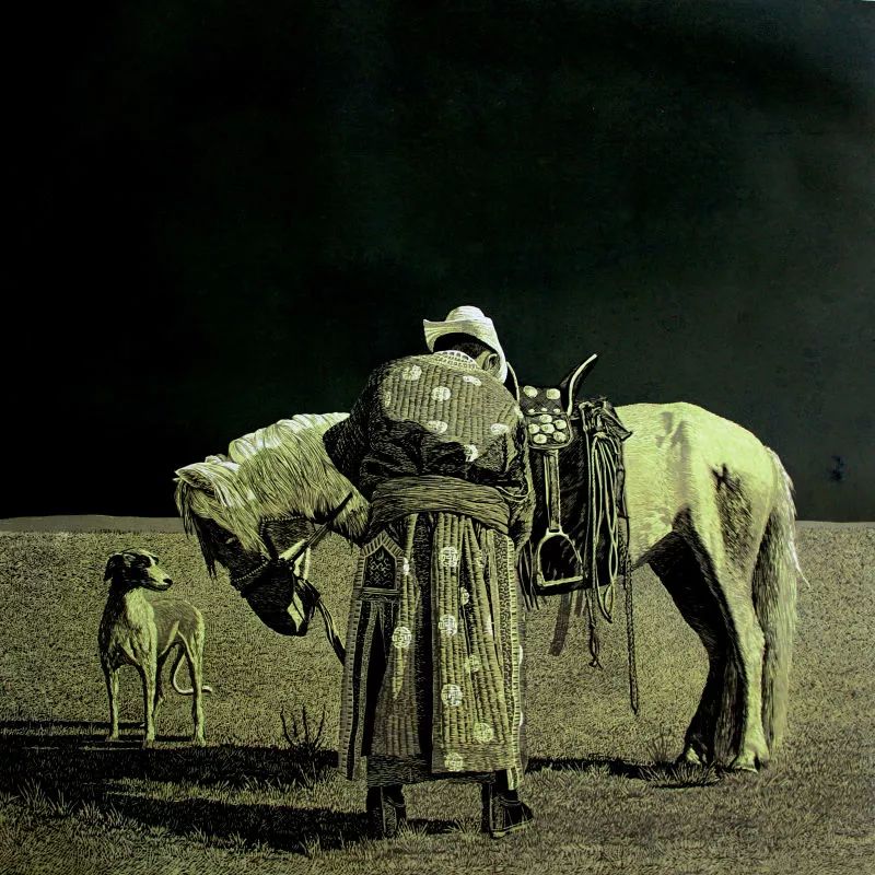 蒙古马  内蒙古当代美术作品微展(四) 第9张 蒙古马  内蒙古当代美术作品微展(四) 第9张