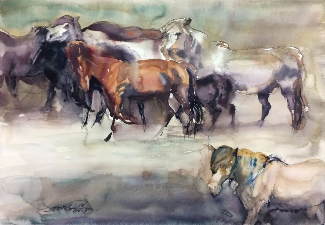 蒙古马  内蒙古当代美术作品微展(四) 第12张 蒙古马  内蒙古当代美术作品微展(四) 第12张