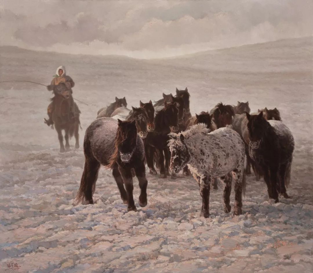蒙古马  内蒙古当代美术作品微展(四) 第19张 蒙古马  内蒙古当代美术作品微展(四) 第19张