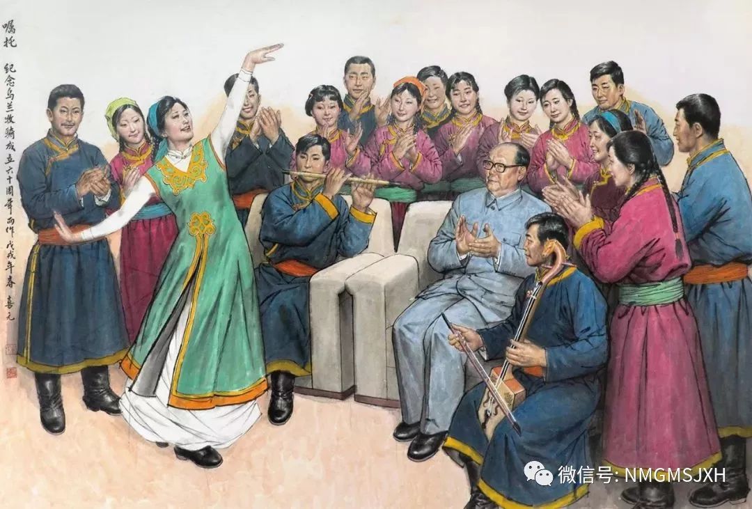 “弘扬乌兰牧骑精神”内蒙古乌兰牧骑主题美术作品展览开幕 第11张 “弘扬乌兰牧骑精神”内蒙古乌兰牧骑主题美术作品展览开幕 第11张