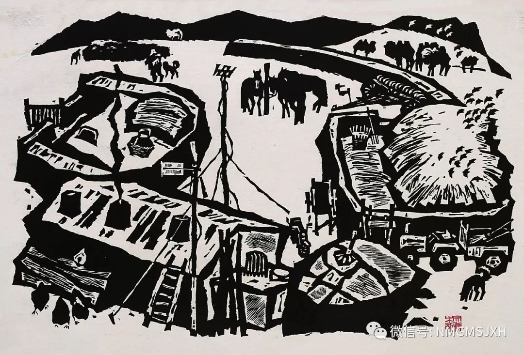 第三届内蒙古版画作品展览 在呼和浩特内蒙古美术馆开幕 第20张