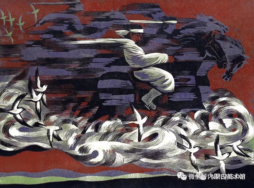 第三届内蒙古版画作品展览 在呼和浩特内蒙古美术馆开幕 第21张