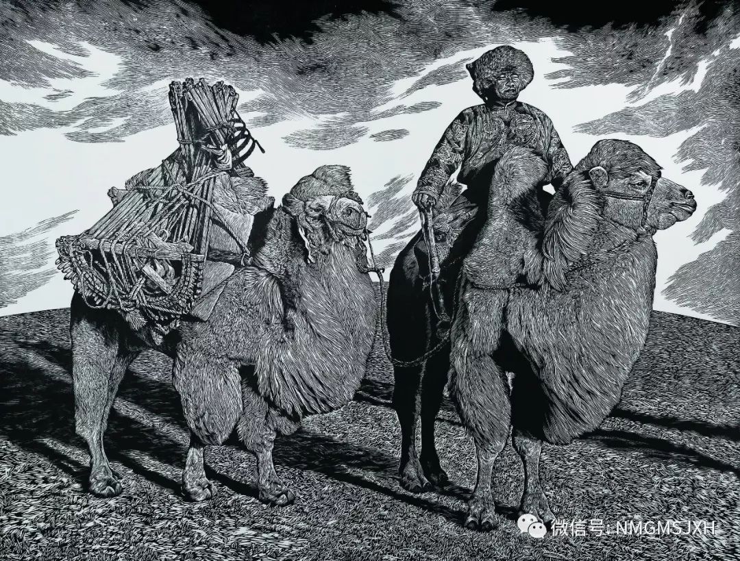 第三届内蒙古版画作品展览 在呼和浩特内蒙古美术馆开幕 第25张