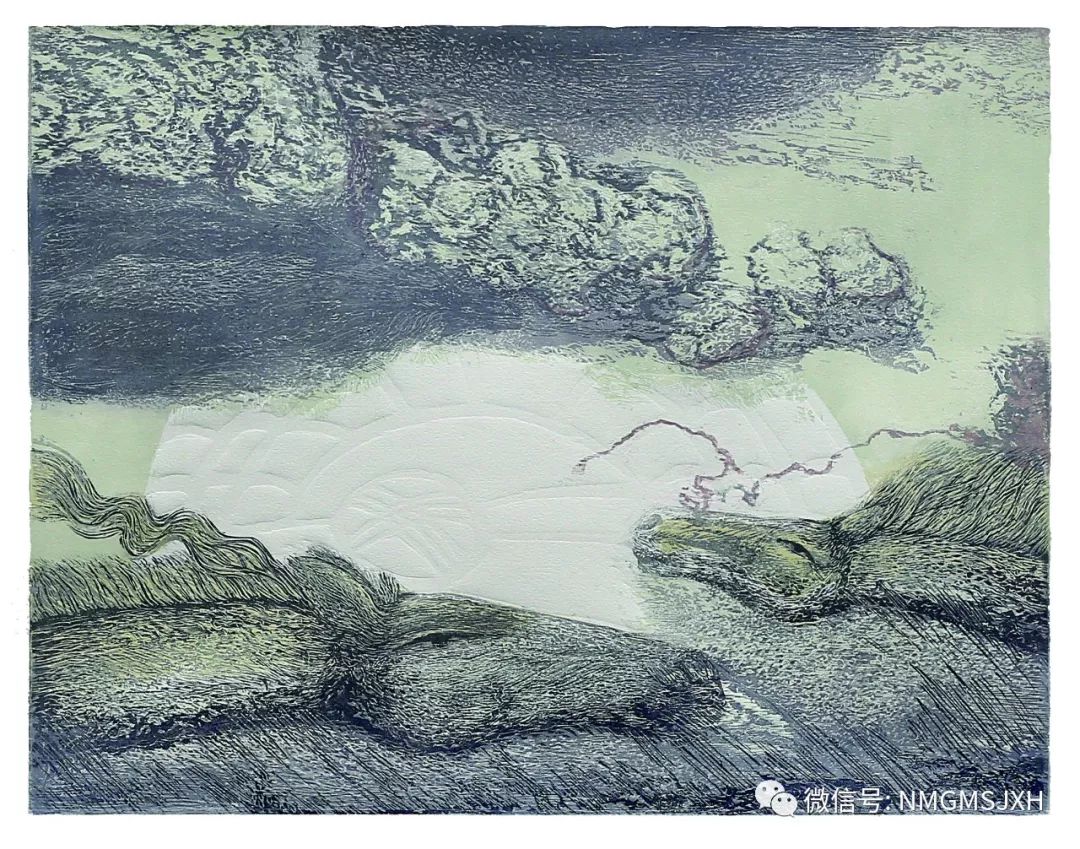 第三届内蒙古版画作品展览 在呼和浩特内蒙古美术馆开幕 第31张