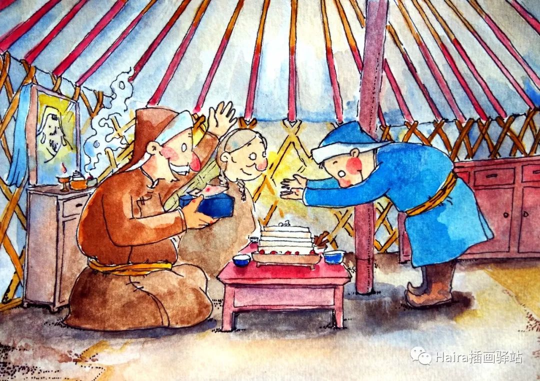 访谈 |蒙古族插画家阿拉坦苏那嘎的创作故事 第6张