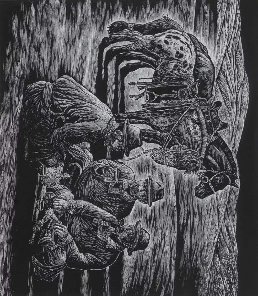 周五展 | 德力格仁贵版画作品赏析