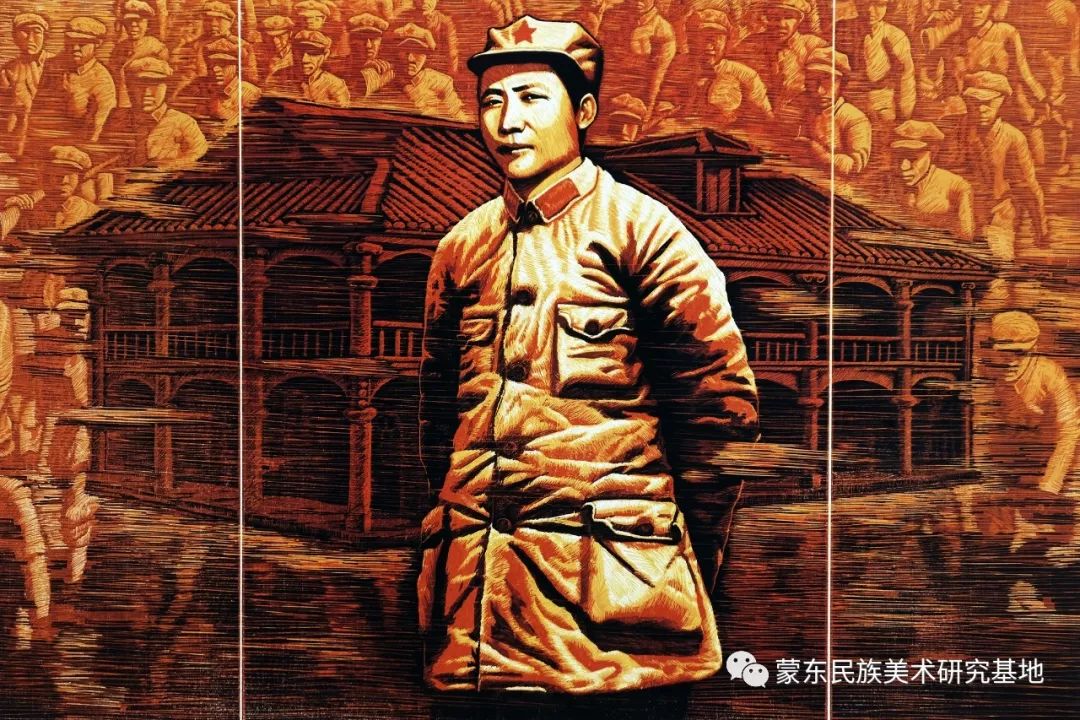 秦晓伟版画作品——中国少数民族美术促进会，蒙东民族美术研究基地画家系列 第1张