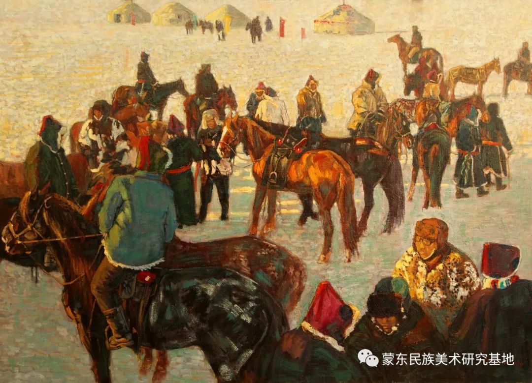 满达油画作品——中国少数民族美术促进会，蒙东民族美术研究基地画家系列 第7张