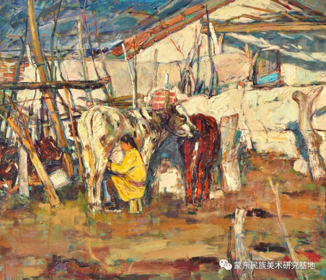 满达油画作品——中国少数民族美术促进会，蒙东民族美术研究基地画家系列 第5张