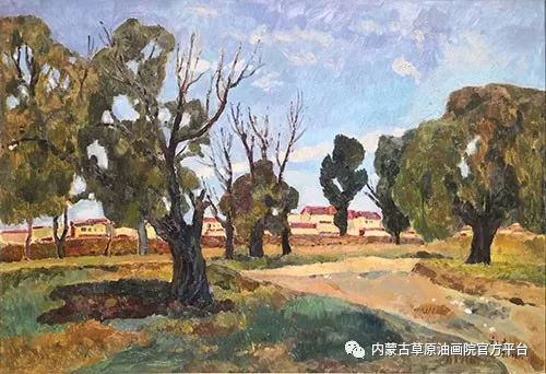 （第八期）2018内蒙古草原油画院第三届写生油画展 第13张