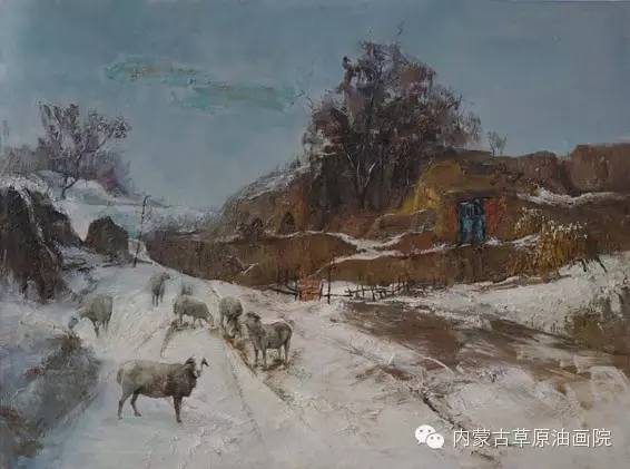内蒙古草原油画院画家白彬 第4张