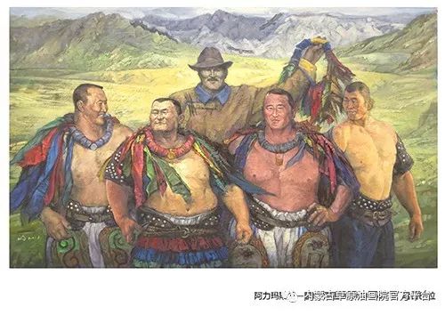 内蒙古草原油画院画家哈日巴拉 第5张