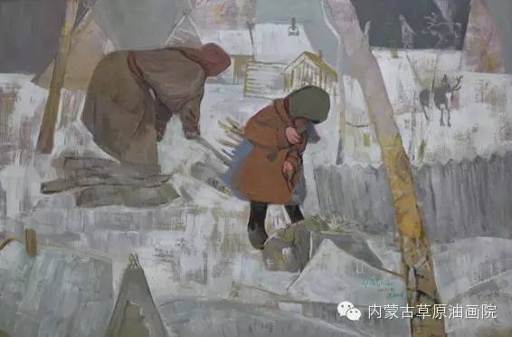 内蒙古草原油画院画家满都呼 第6张