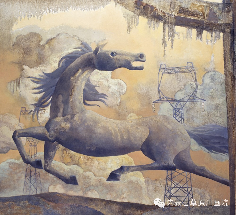 内蒙古草原油画院画家--格日勒图 第1张