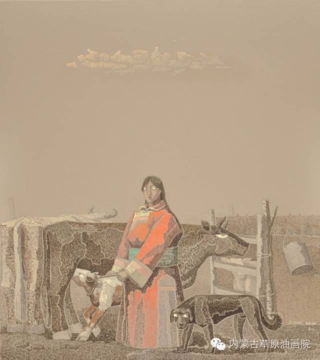 🔴内蒙古草原油画院画家--都仁毕力格 第3张