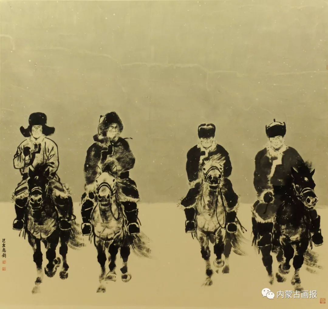 “草原四季 亮丽北疆”全国美术作品展览在中国美术馆开幕 第27张 “草原四季 亮丽北疆”全国美术作品展览在中国美术馆开幕 第27张