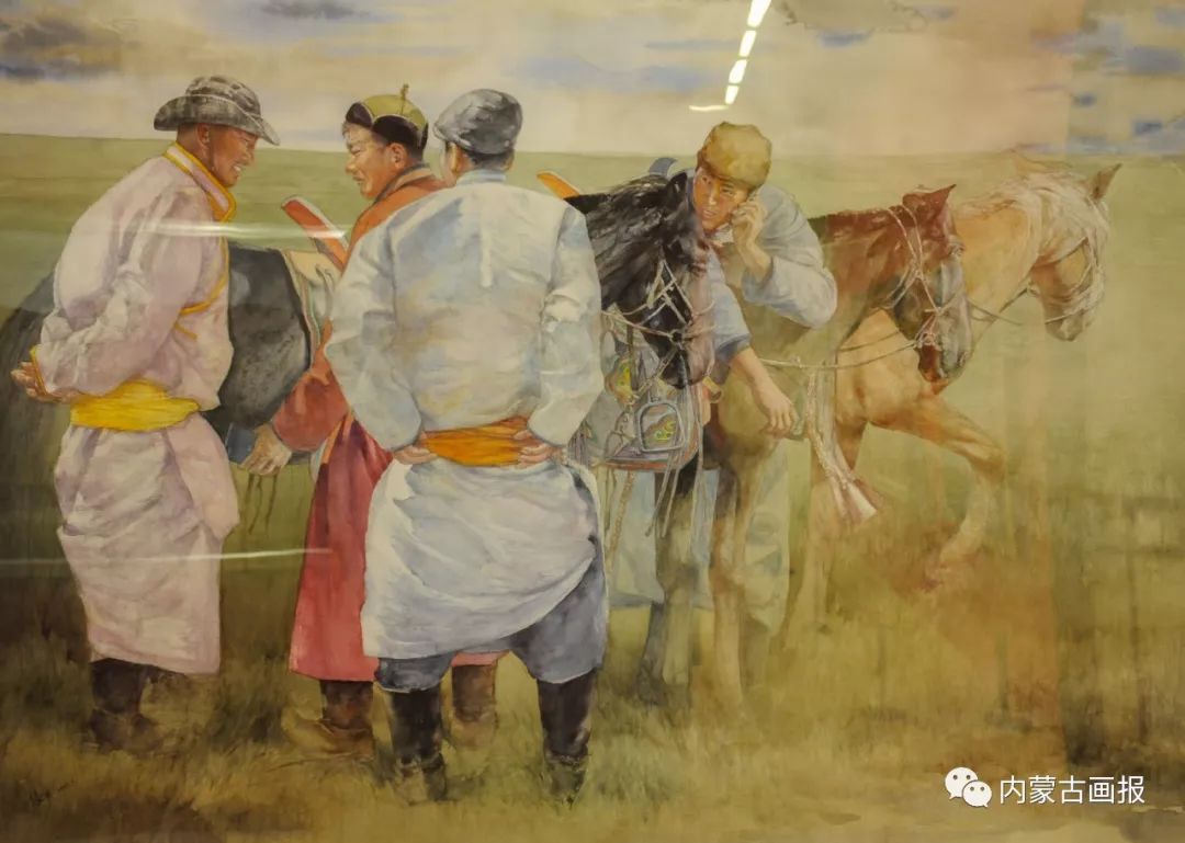 “草原四季 亮丽北疆”全国美术作品展览在中国美术馆开幕 第37张 “草原四季 亮丽北疆”全国美术作品展览在中国美术馆开幕 第37张