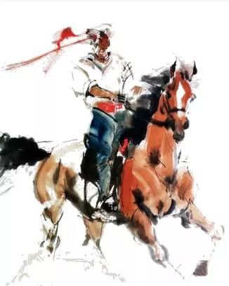 【绘画】画家包布和笔下的蒙古马，简直栩栩如生 第10张