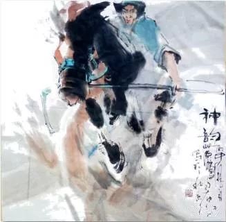 【绘画】画家包布和笔下的蒙古马，简直栩栩如生 第12张