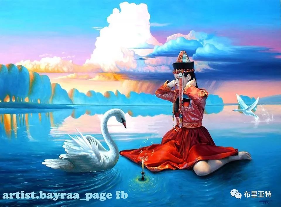 蒙古国90后自由画家甘·巴雅尔作品欣赏,浓浓的天鹅神话风 第2张 蒙古国90后自由画家甘·巴雅尔作品欣赏,浓浓的天鹅神话风 第2张