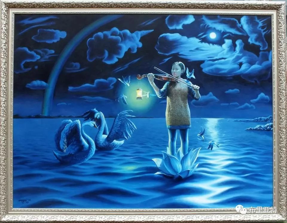 蒙古国90后自由画家甘·巴雅尔作品欣赏,浓浓的天鹅神话风 第5张 蒙古国90后自由画家甘·巴雅尔作品欣赏,浓浓的天鹅神话风 第5张