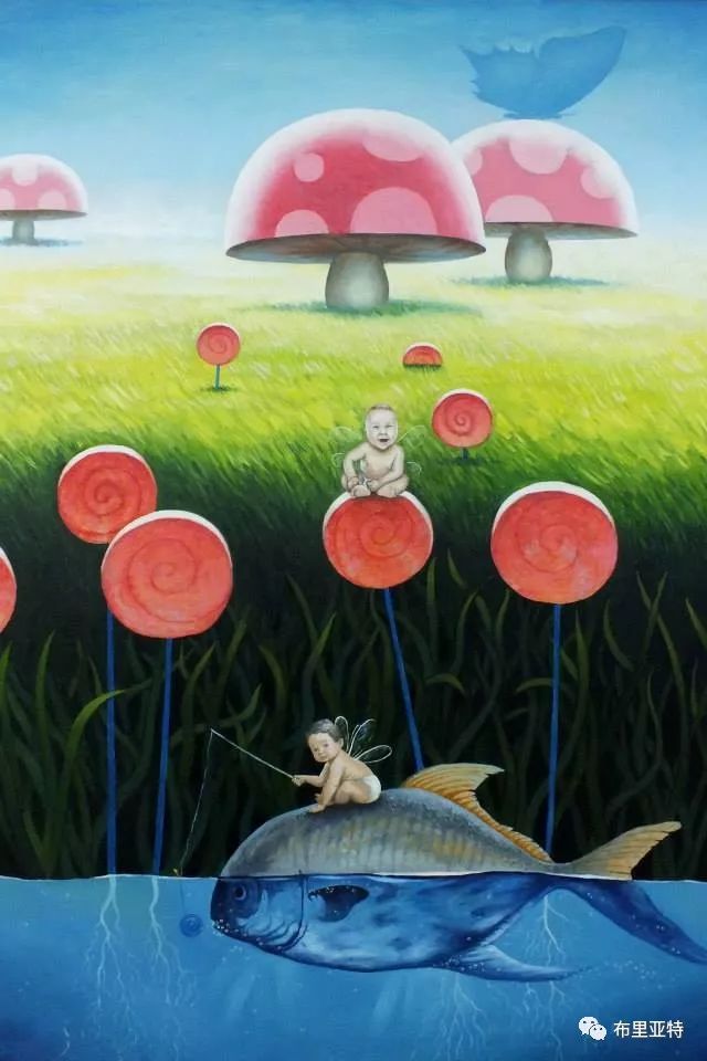 蒙古国90后自由画家甘·巴雅尔作品欣赏,浓浓的天鹅神话风 第18张 蒙古国90后自由画家甘·巴雅尔作品欣赏,浓浓的天鹅神话风 第18张