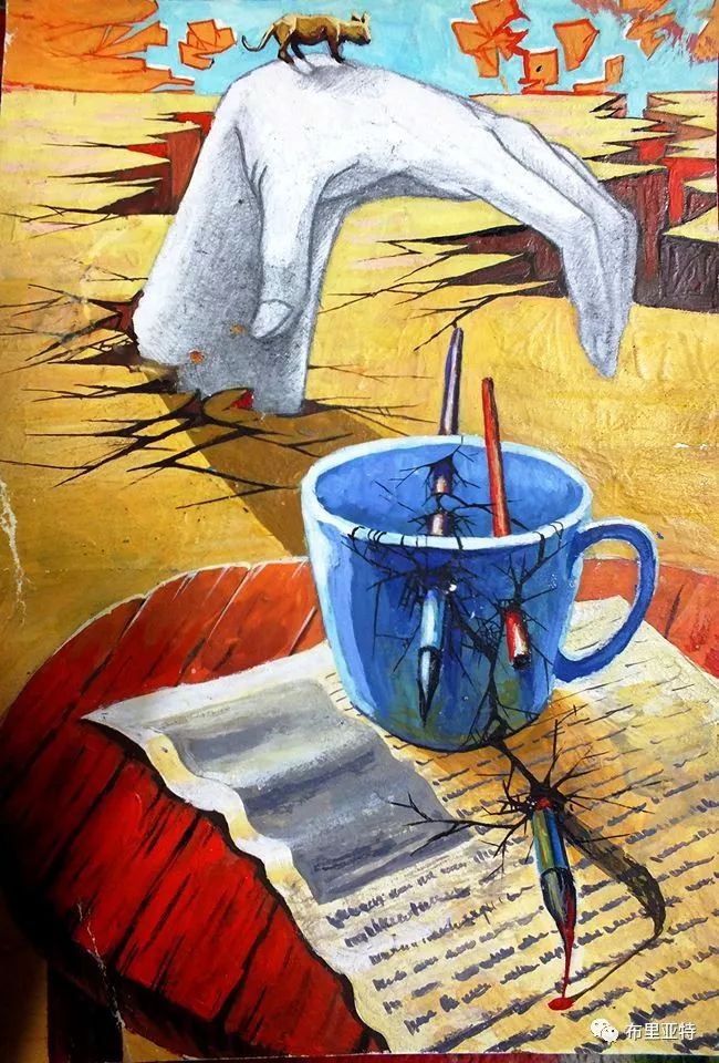 蒙古国90后自由画家甘·巴雅尔作品欣赏,浓浓的天鹅神话风 第21张 蒙古国90后自由画家甘·巴雅尔作品欣赏,浓浓的天鹅神话风 第21张