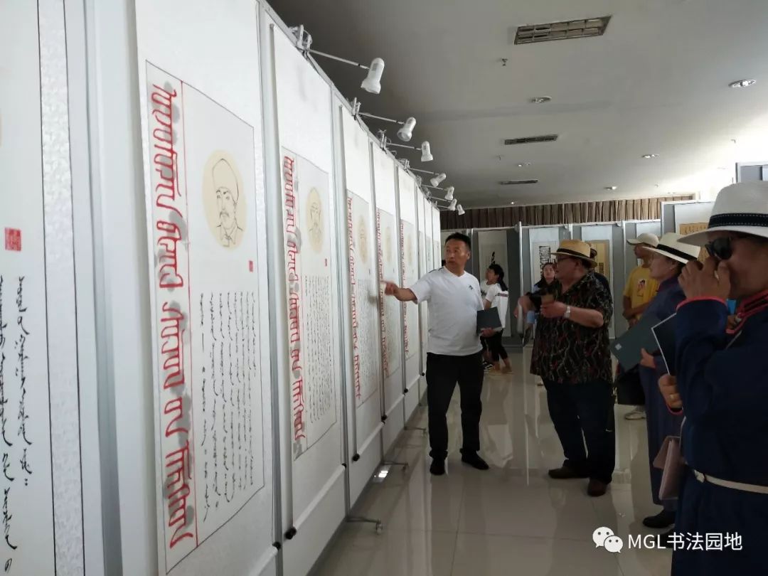 宝音陶格陶“乌珠穆沁”主题蒙古文书法展在西乌旗举办 第30张
