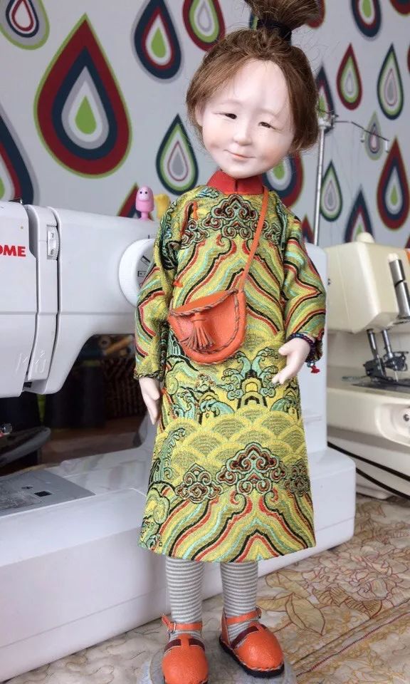 布里亚特美女制作的蒙古布娃娃，太可爱了！ 第7张