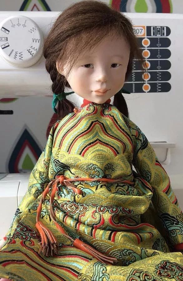布里亚特美女制作的蒙古布娃娃，太可爱了！ 第13张