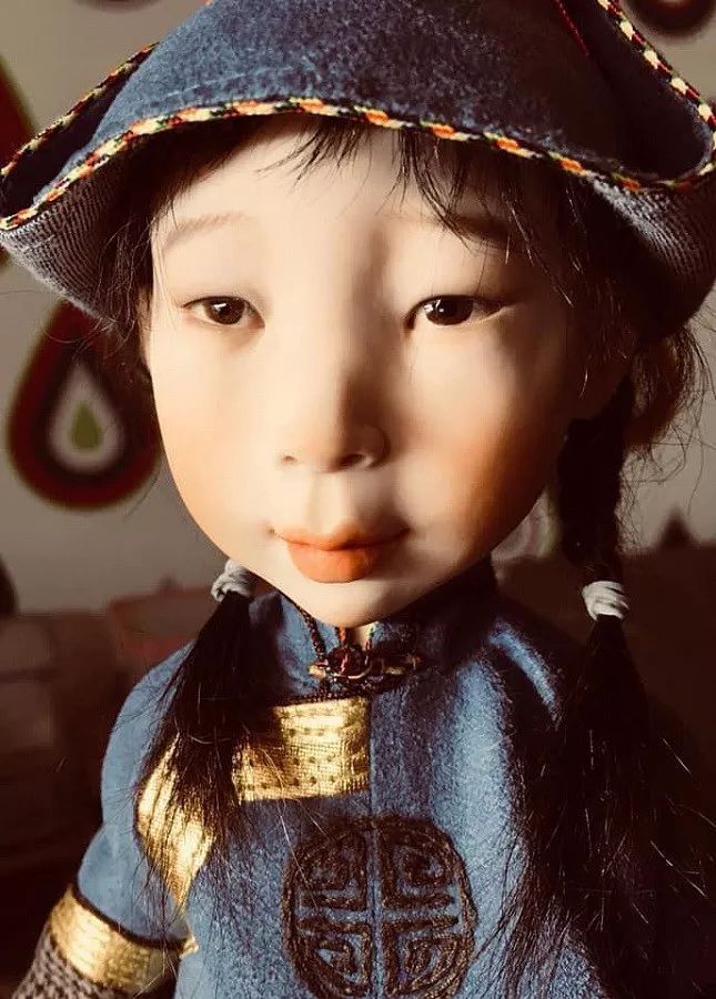 布里亚特美女制作的蒙古布娃娃，太可爱了！ 第11张