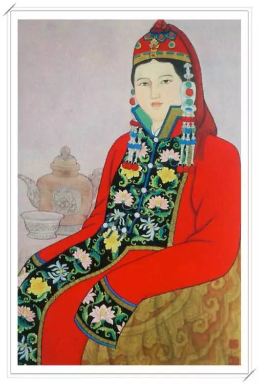 【美图】美妙绝伦的蒙古人物肖像画分享 第8张