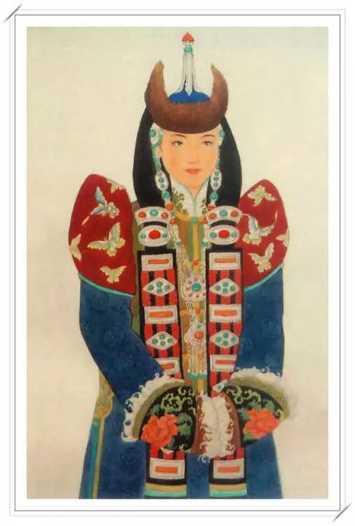 【美图】美妙绝伦的蒙古人物肖像画分享 第17张