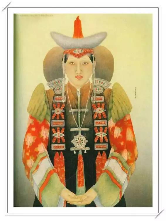 美图美妙绝伦的蒙古人物肖像画分享